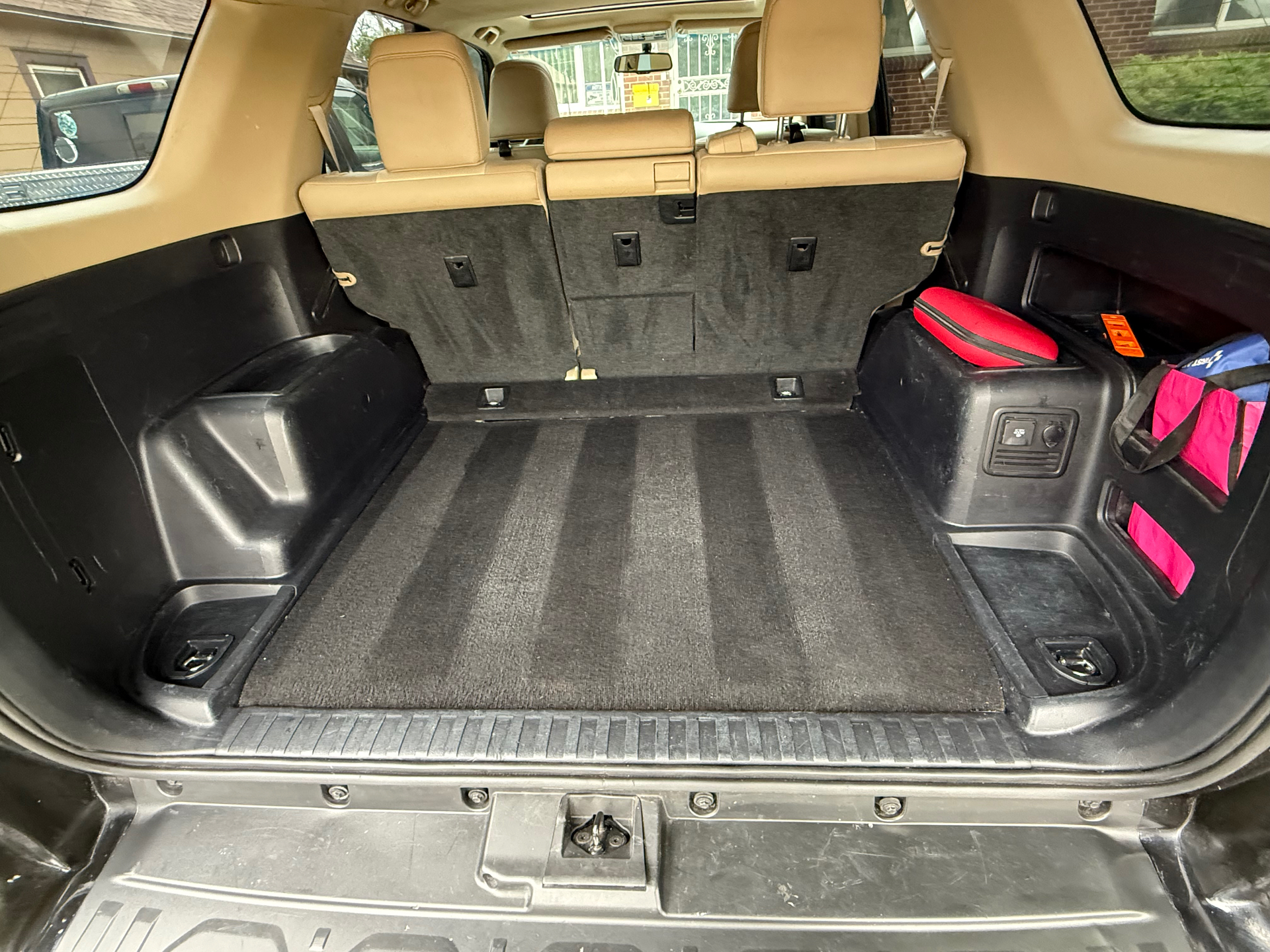 Toyota 4Runner cargo area vacuumed and cleaned